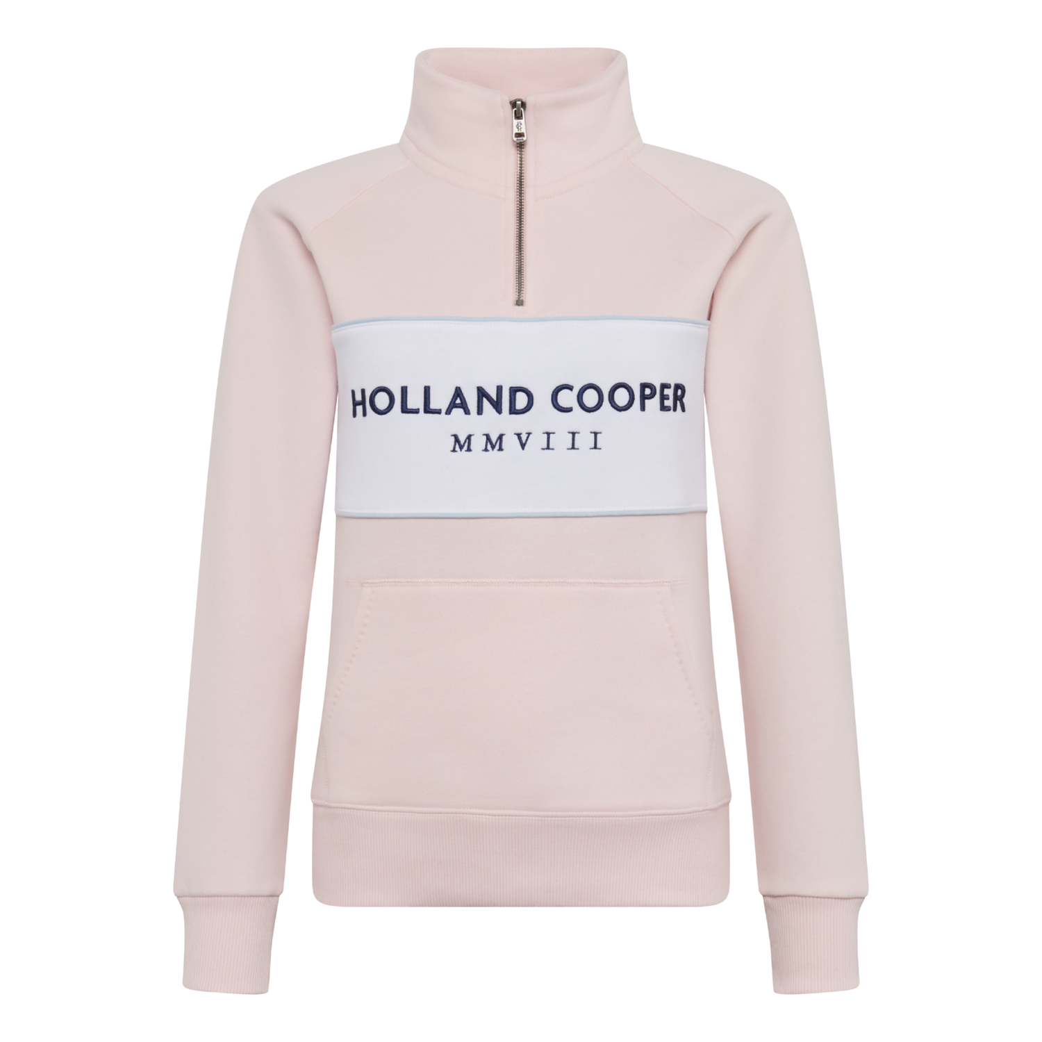 Sporting Heritage Zip Henley Pink
