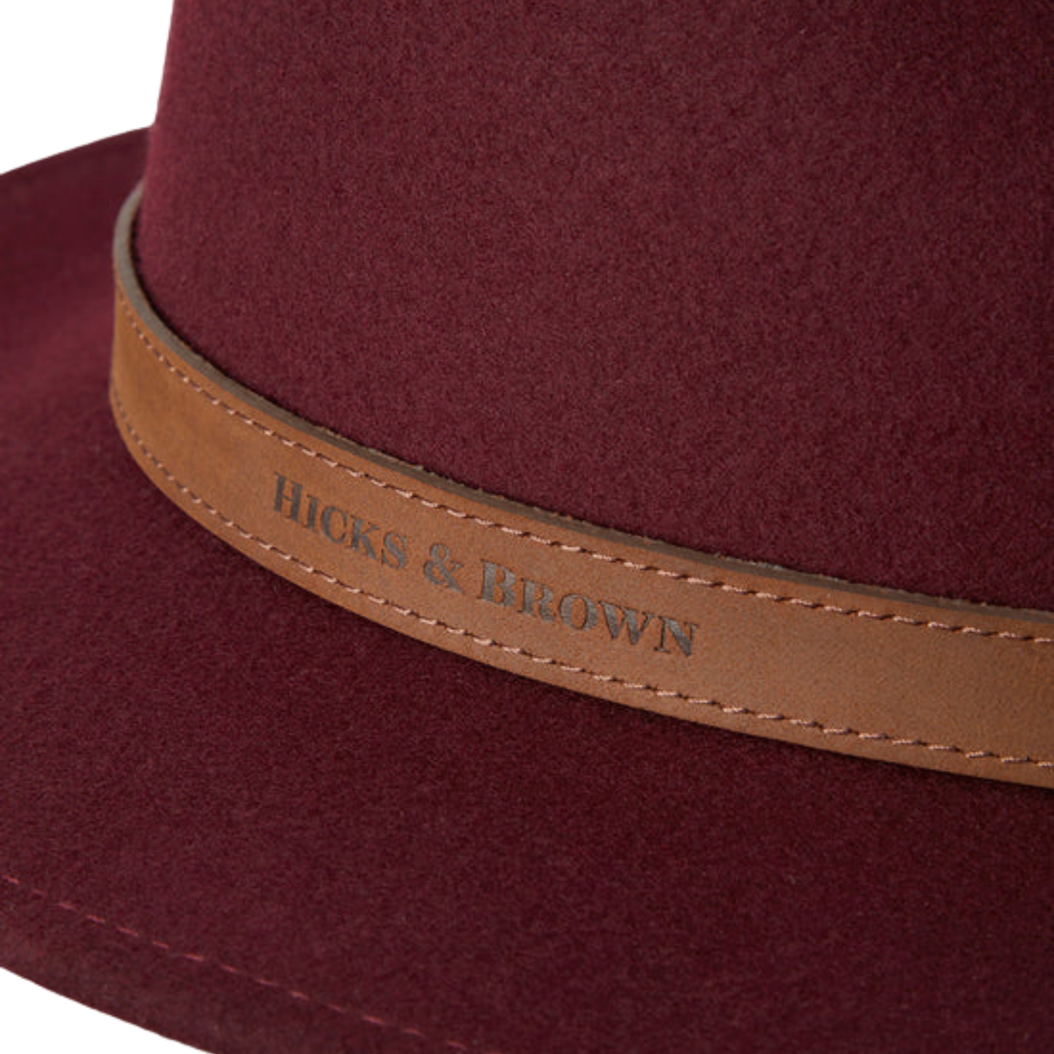 Suffolk Fedora In Plum (Bronze Feather)