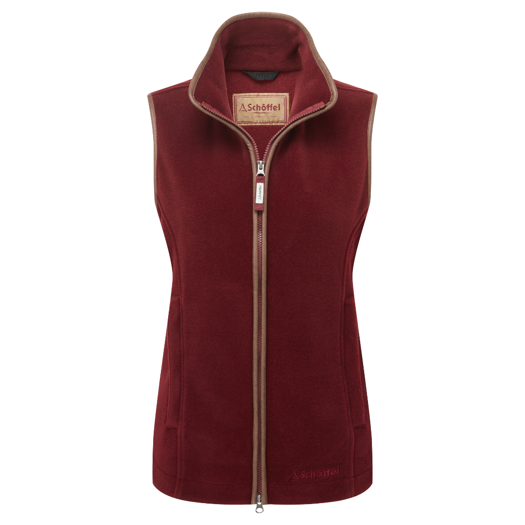 Lyndon Fleece Gilet Claret