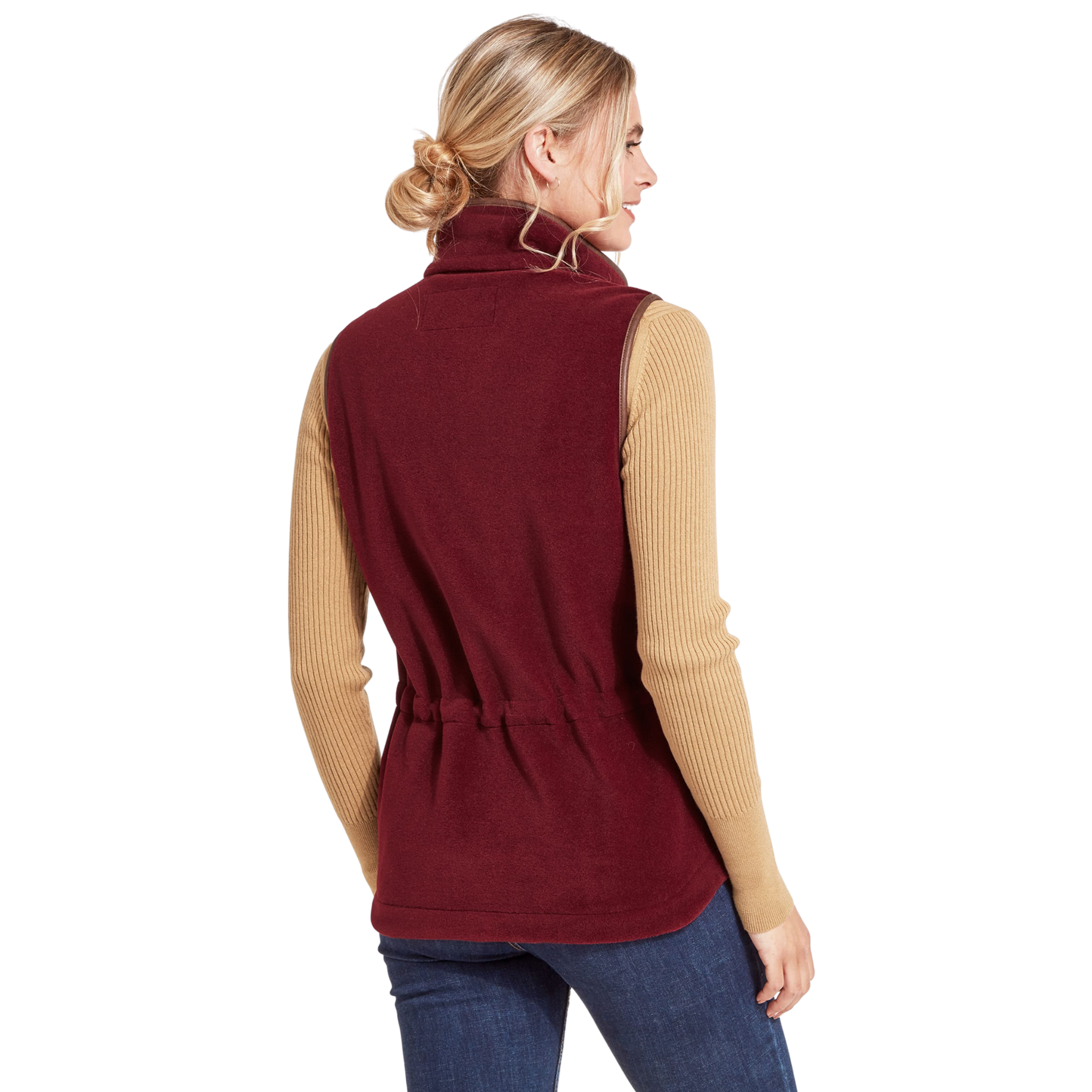 Lyndon Fleece Gilet Claret