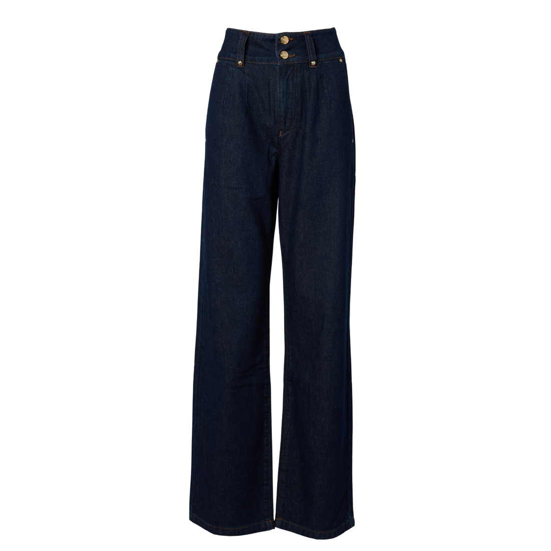 Tailored Wide Leg Jean Deep Indigo