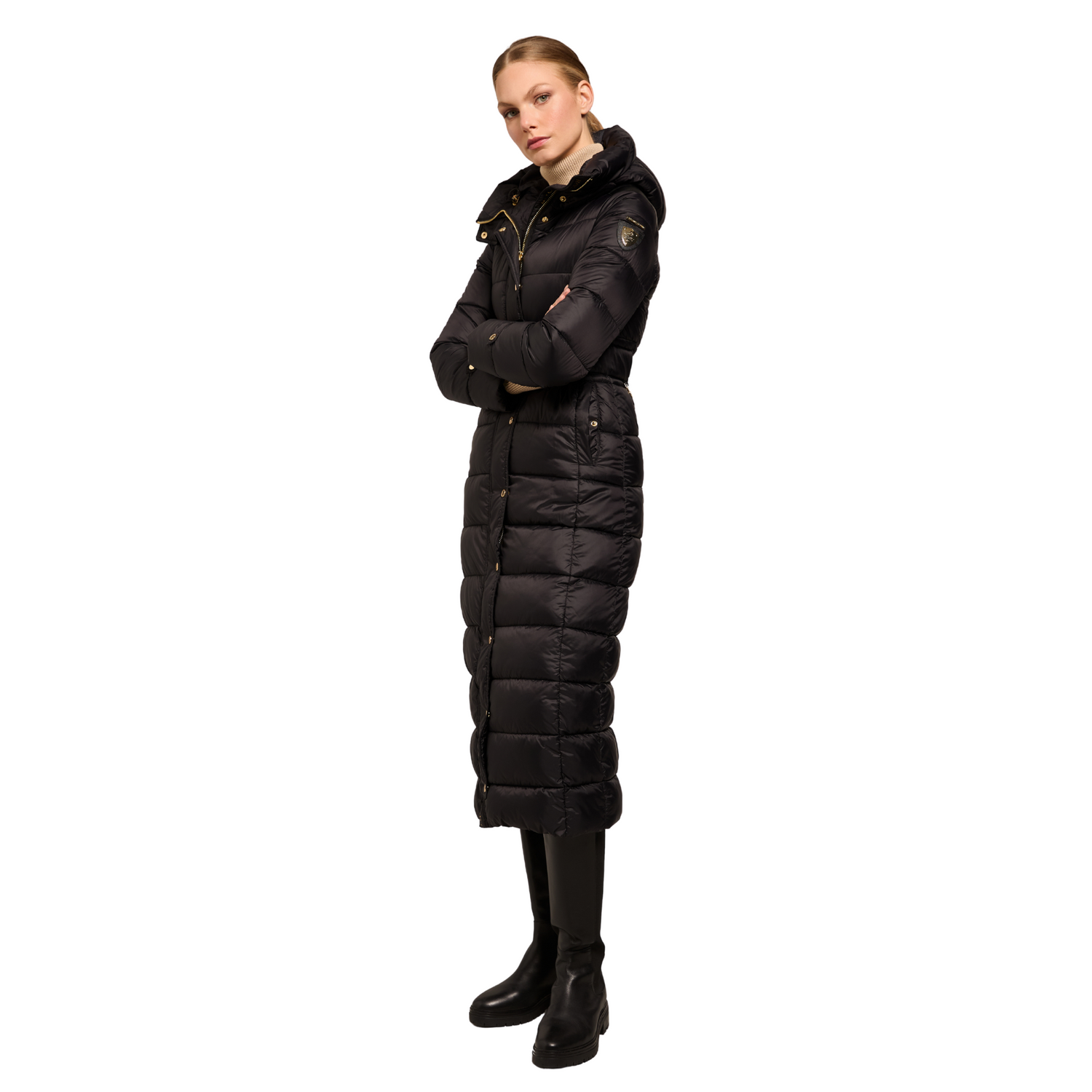 Arosa Longline Coat Black