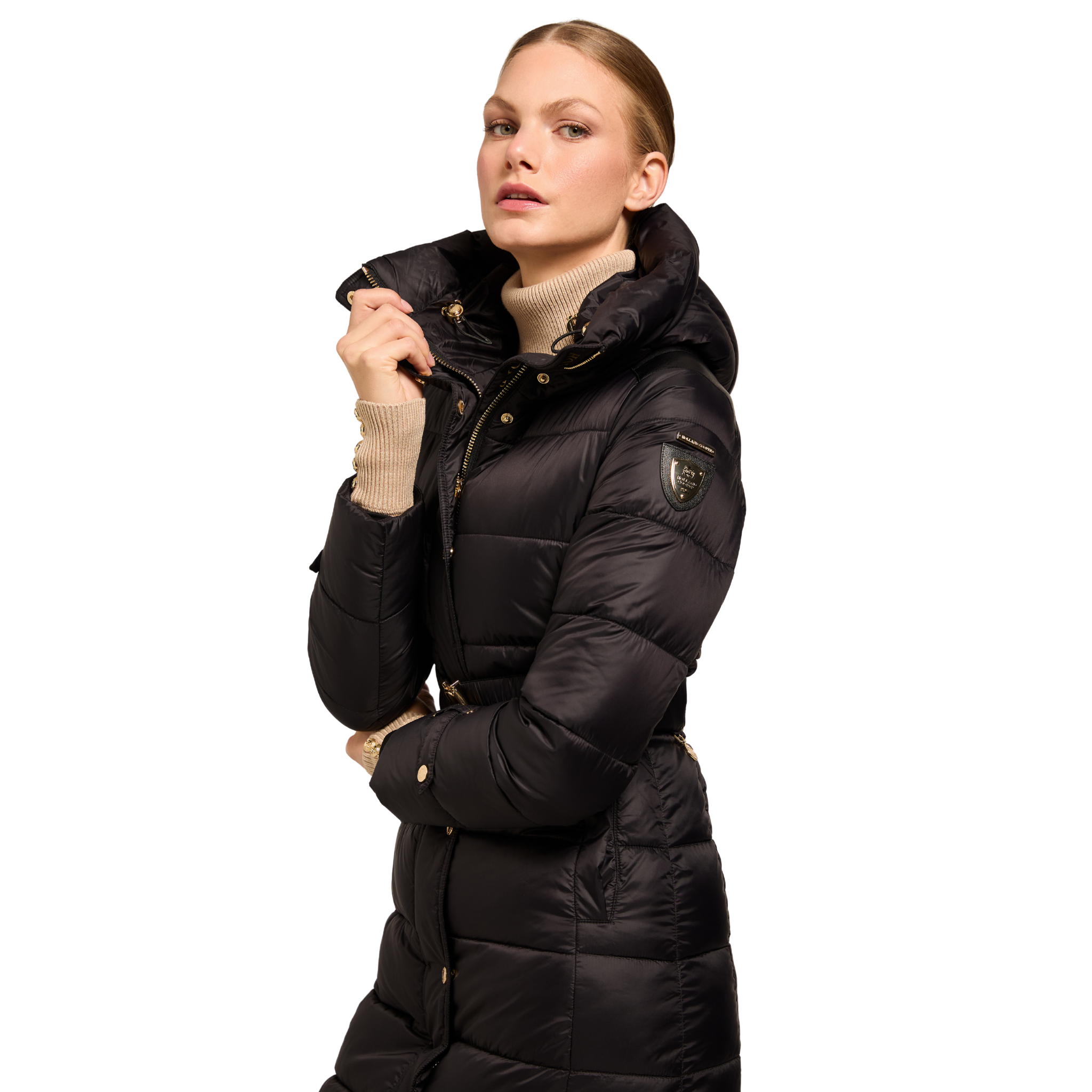 Arosa Longline Coat Black