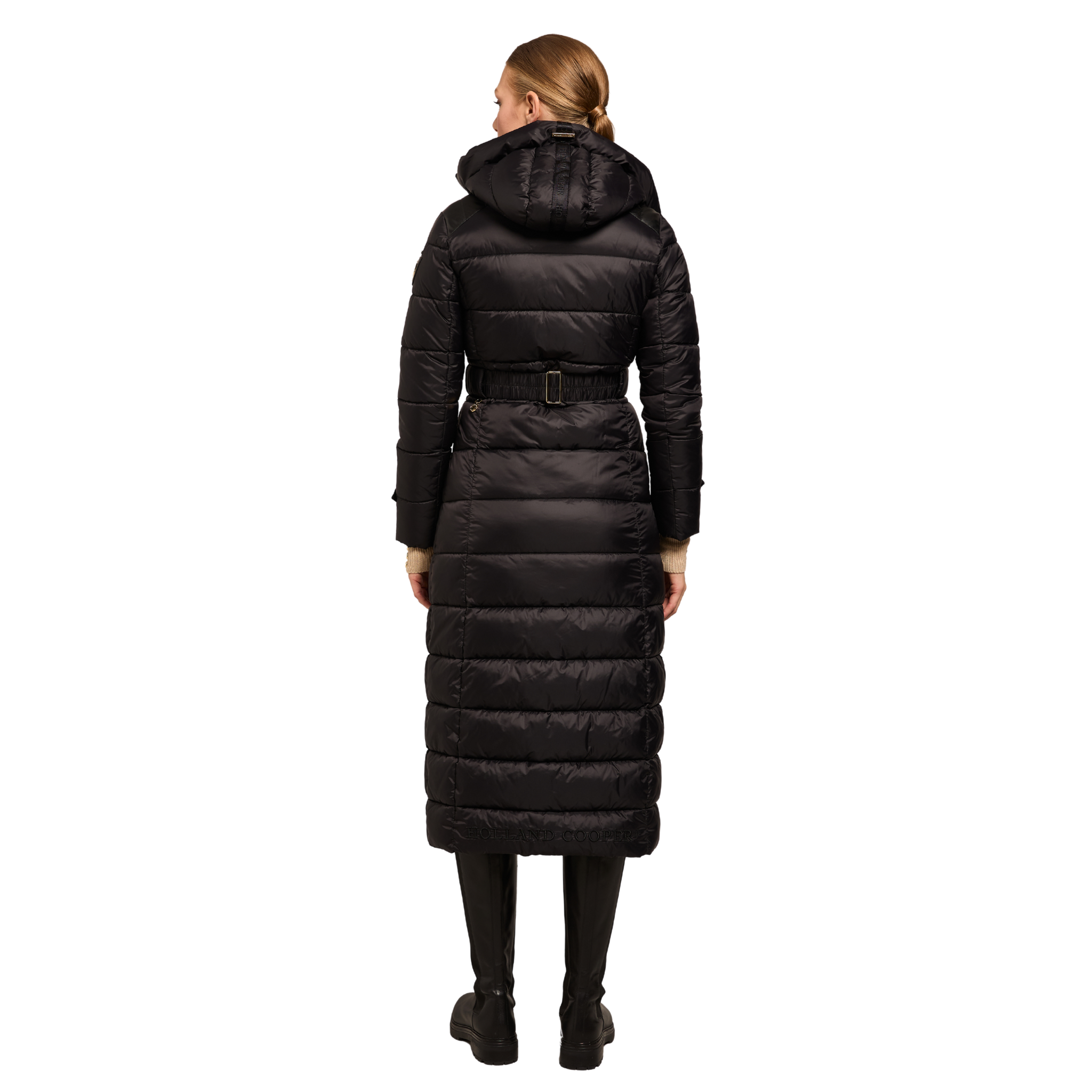 Arosa Longline Coat Black
