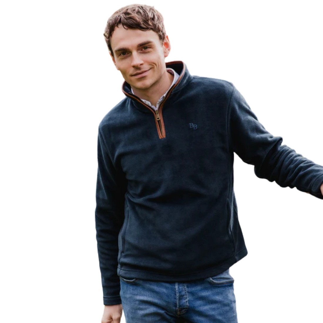 Topsham Unisex Quarter Zip Fleece Navy