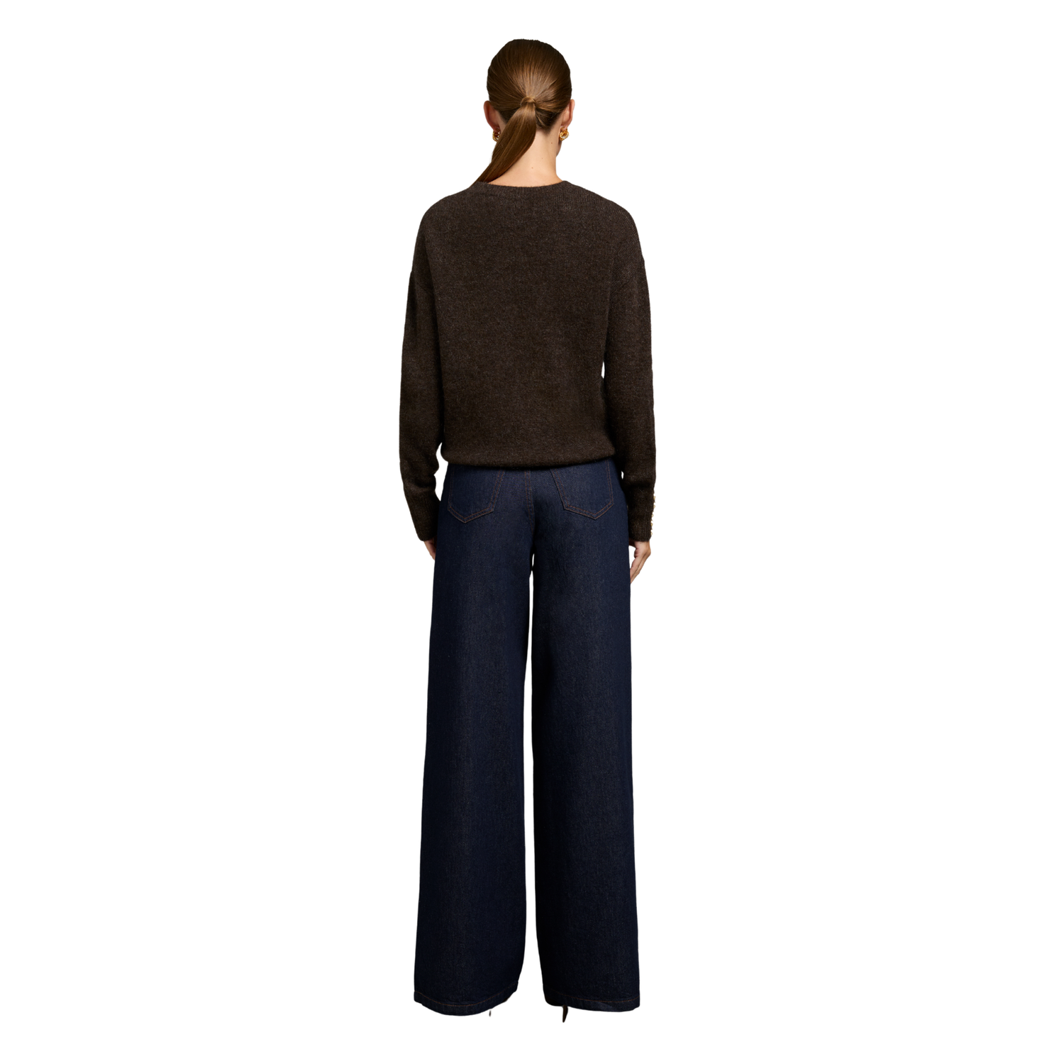 Tori Crew Neck Knit Chocolate