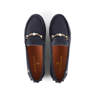 Trinity Driving Shoe Navy Suede