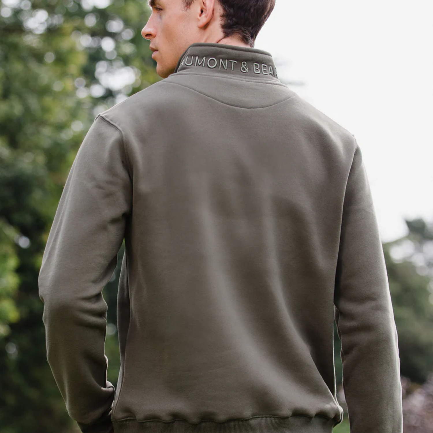 Tuckenhay Unisex Quarter Zip Khaki