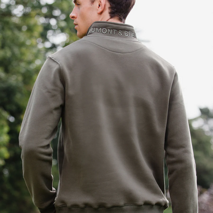 Tuckenhay Unisex Quarter Zip Khaki