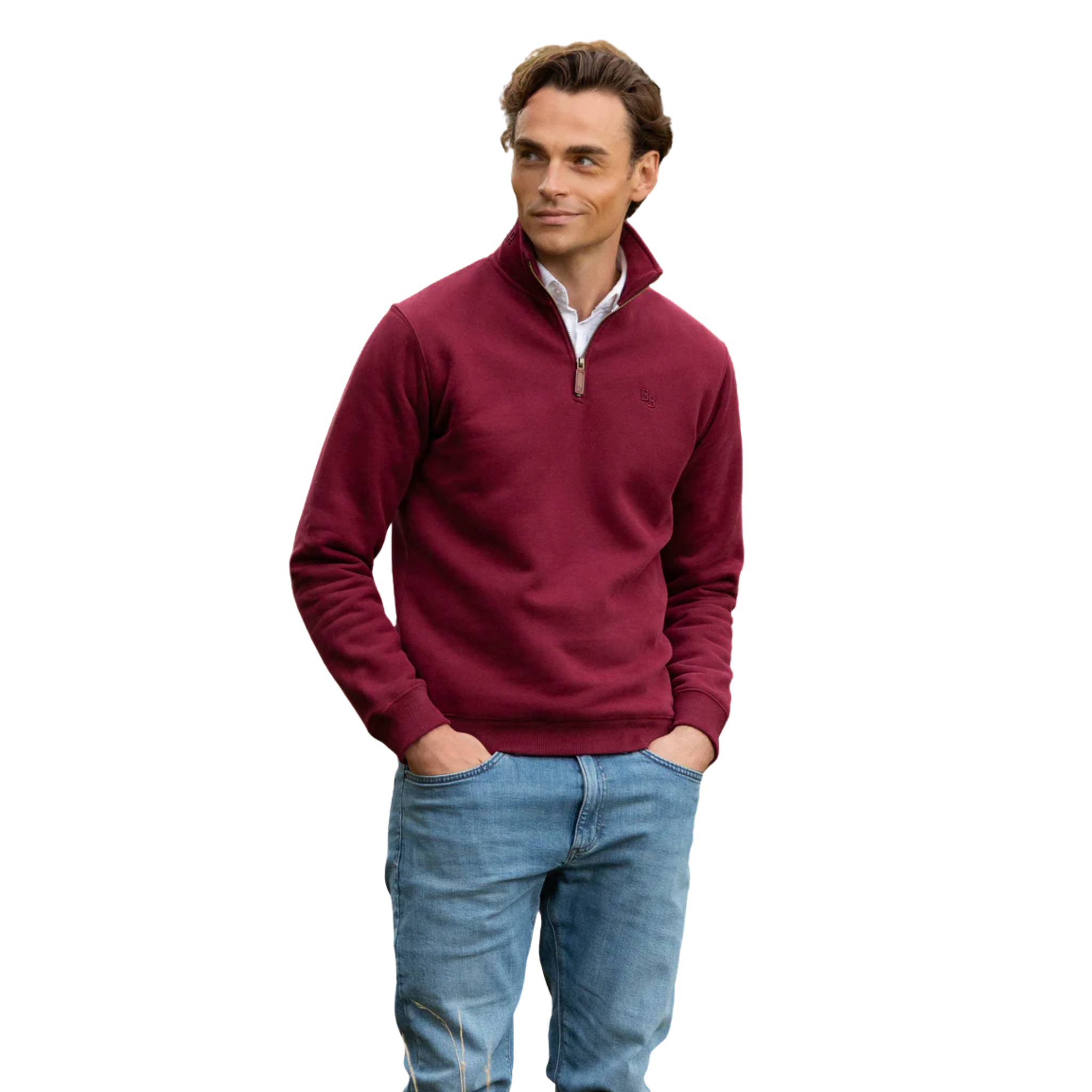Tuckenhay Unisex Quarter Zip Port