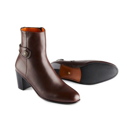 Upton Ankle Boot Mahogany Leather
