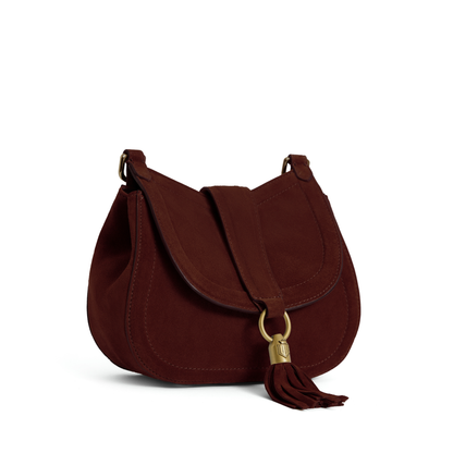 Langham Messenger Bag Port Suede