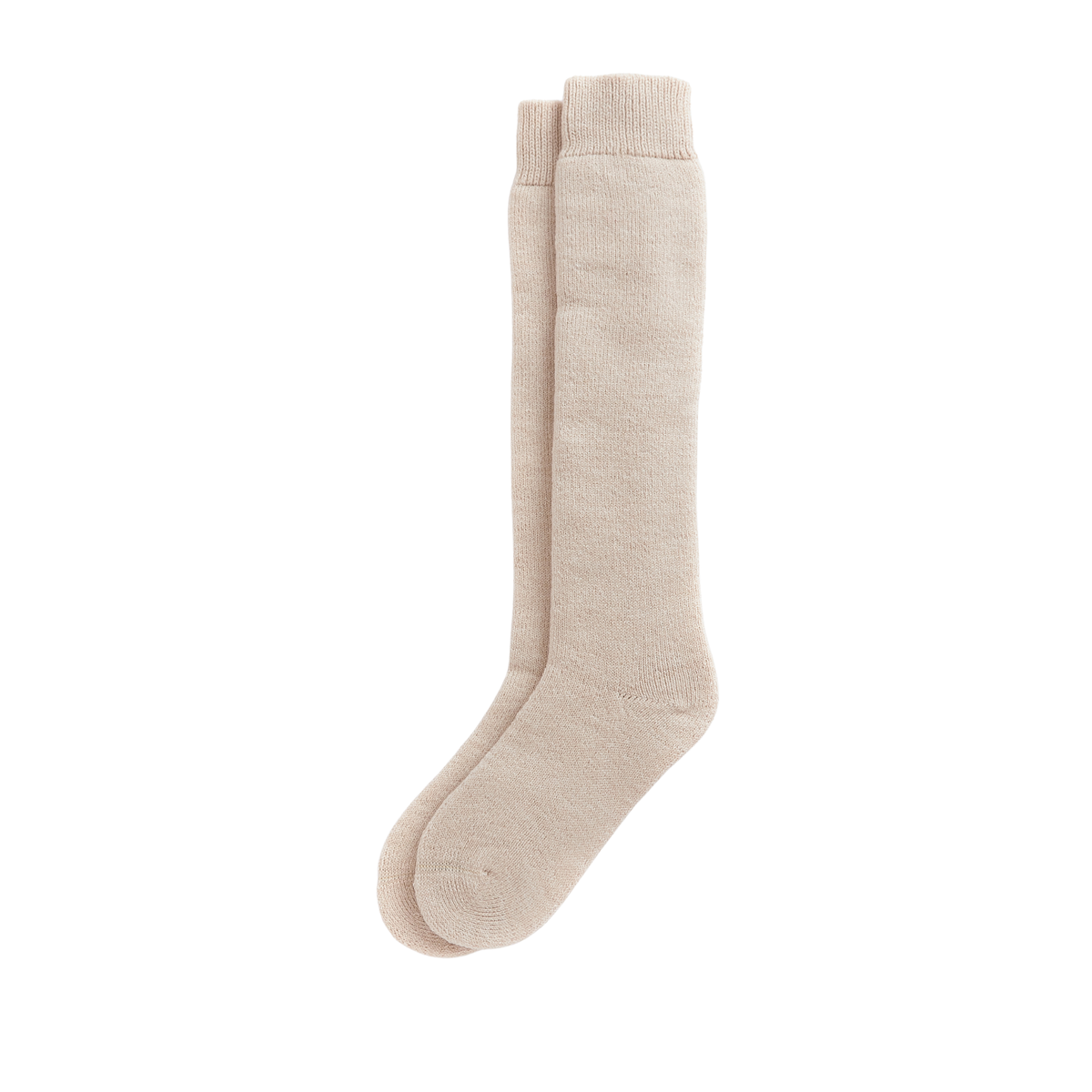 Barbour Wellington Knee Socks Sand Beige