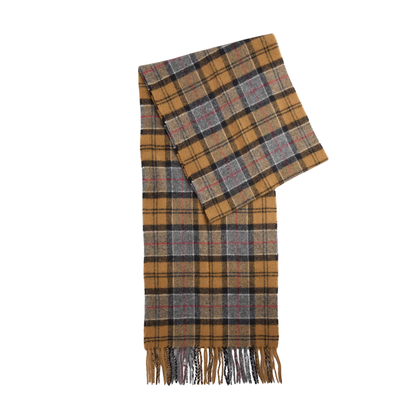 Barbour Tartan Lambswool Scarf Dk Dress Tartan