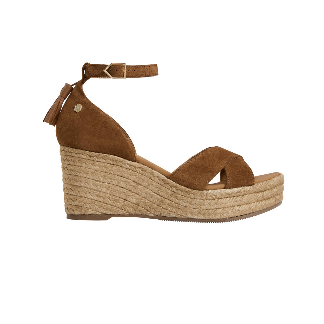 Valencia Mid Wedge Tan Suede