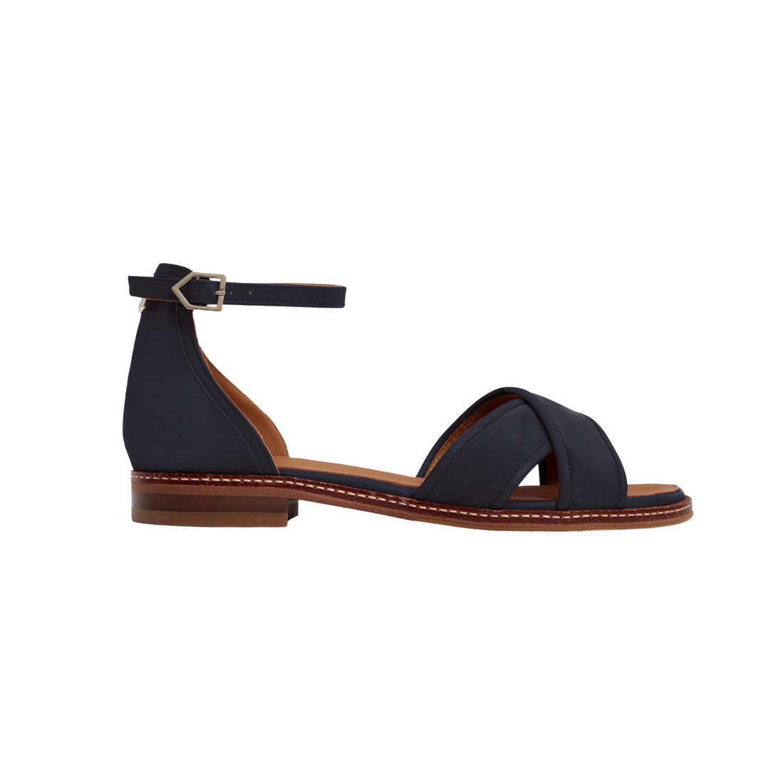 Valencia Sandal Navy Suede