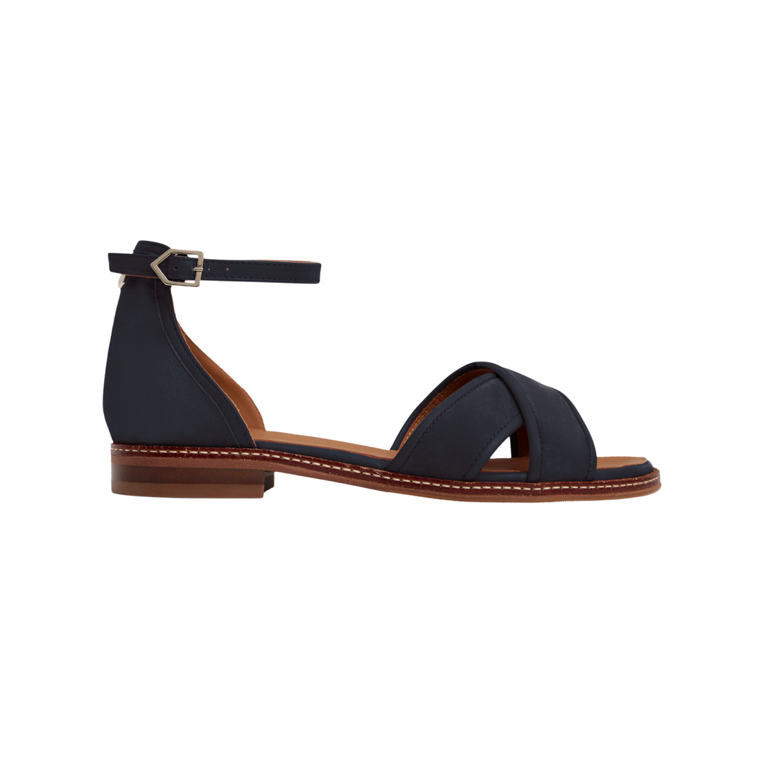 Valencia Sandal Navy Suede