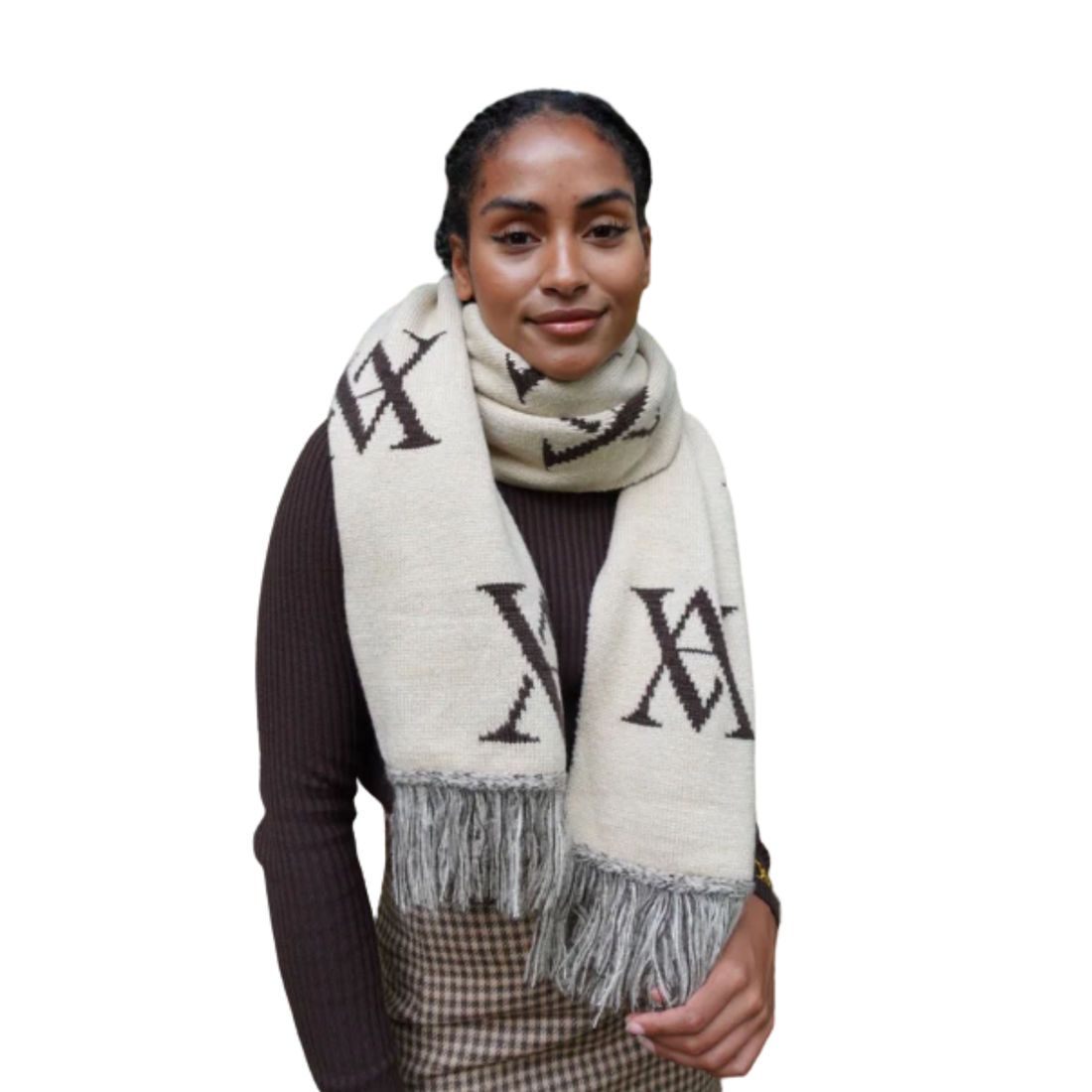 VA Scarf Chocolate/Stone
