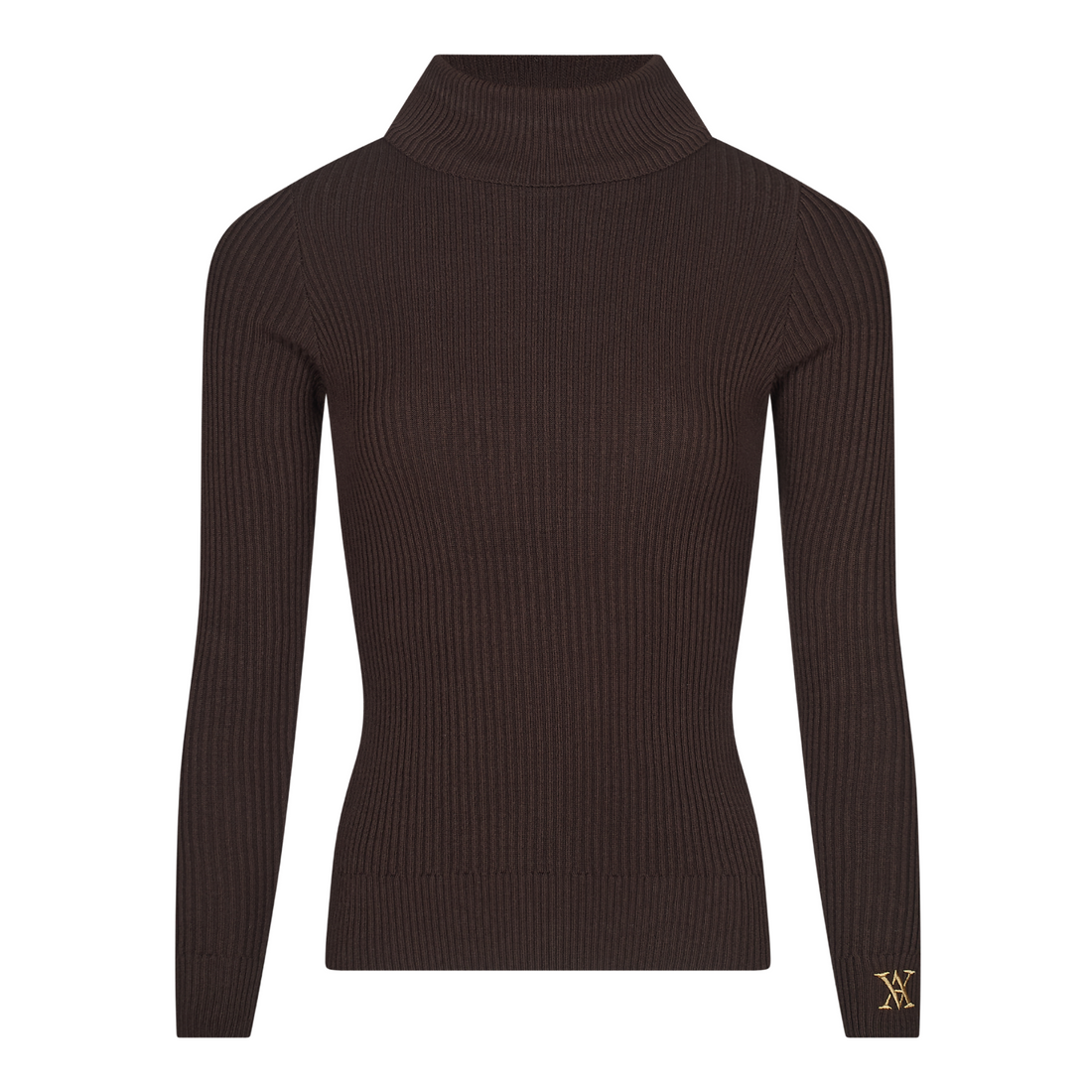 Elizabeth Roll Neck Chocolate