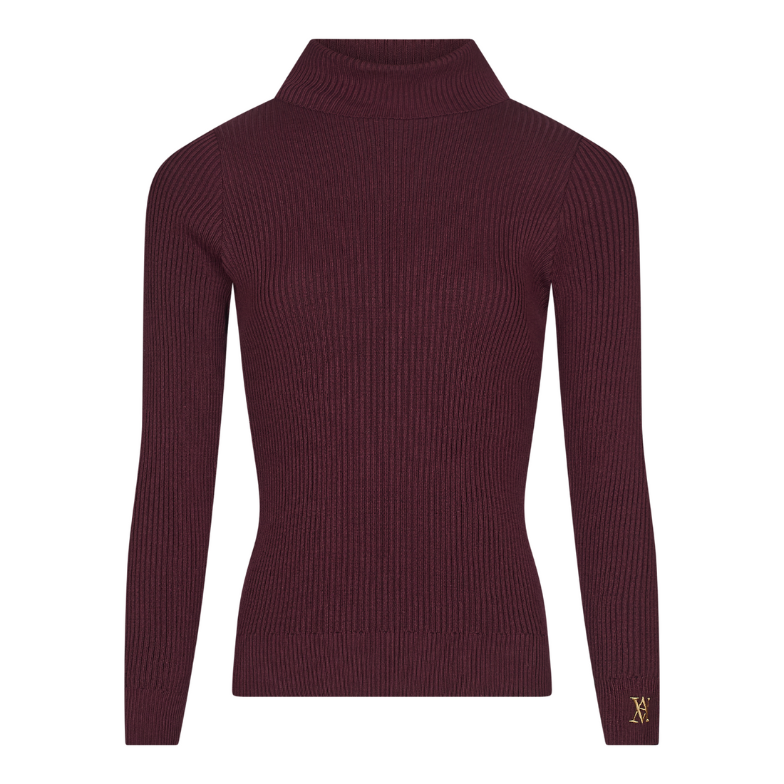 Elizabeth Roll Neck Maroon