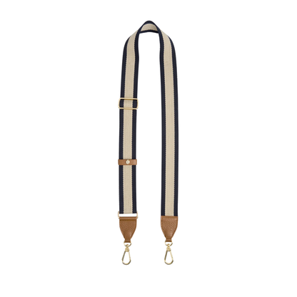 Signature Webbing Strap Navy &amp; Cream