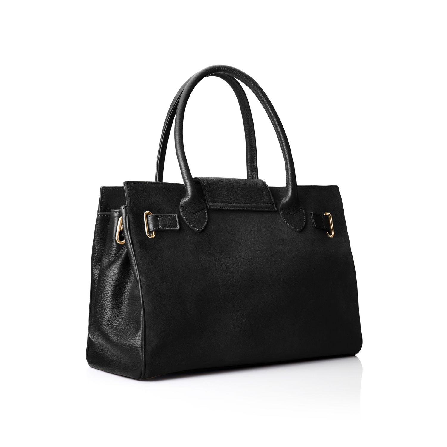 Windsor Handbag Black Suede