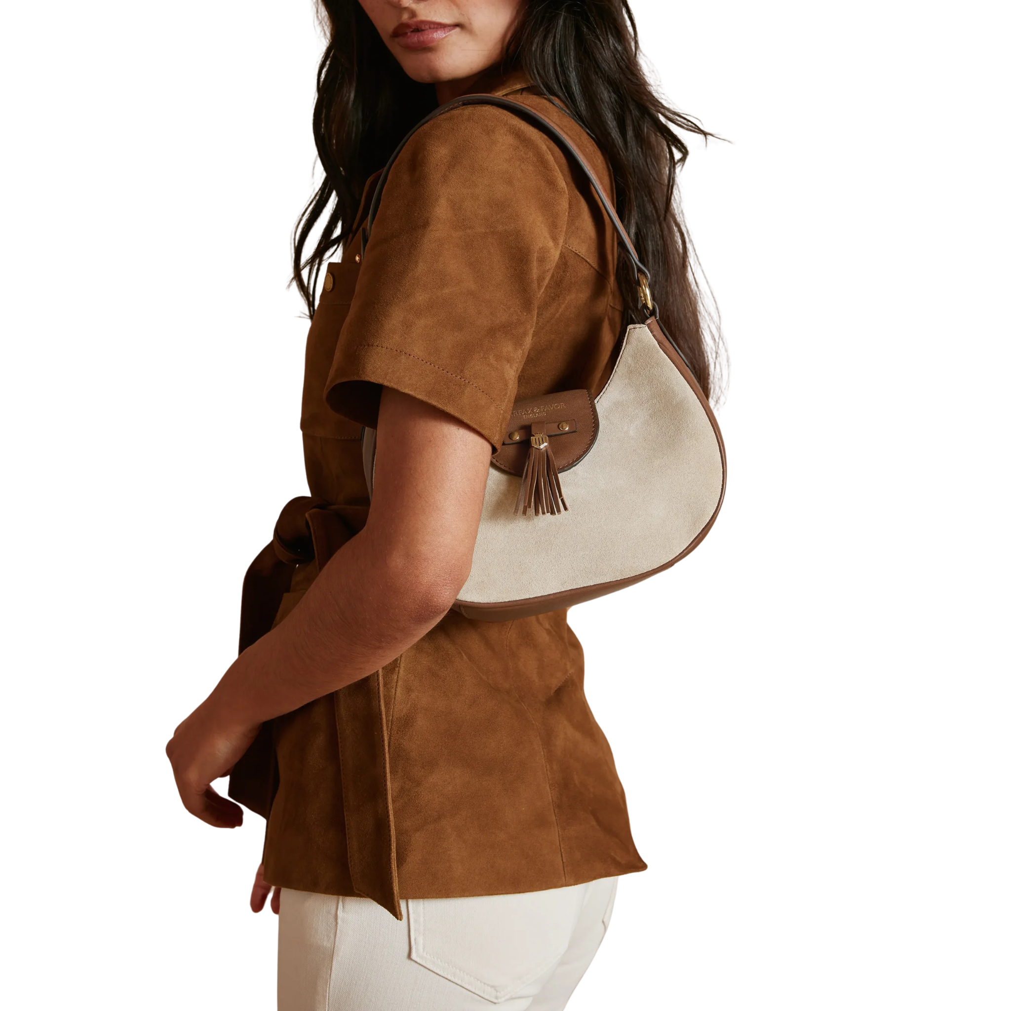 Windsor Shoulder Bag Tan/Stone Leather