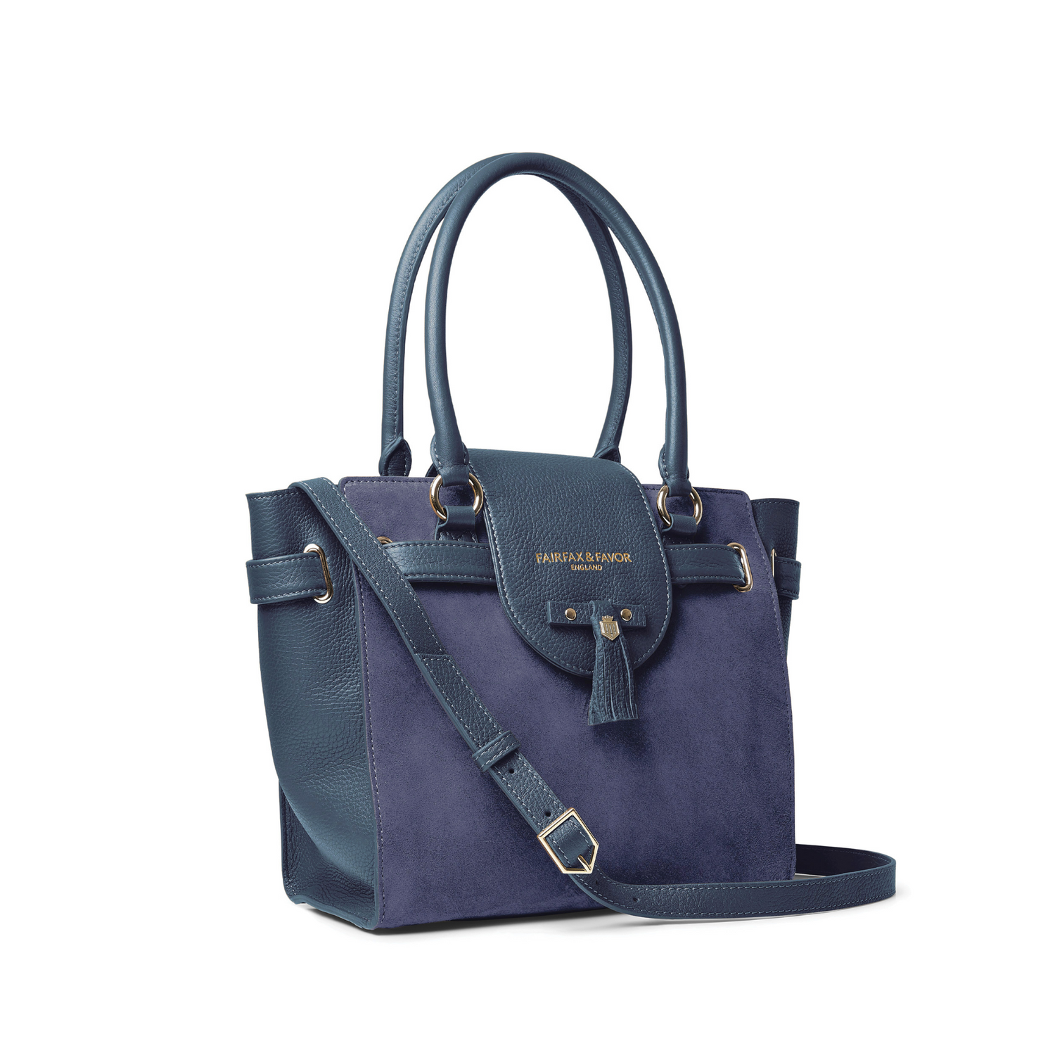 The Windsor Tote Ink Suede