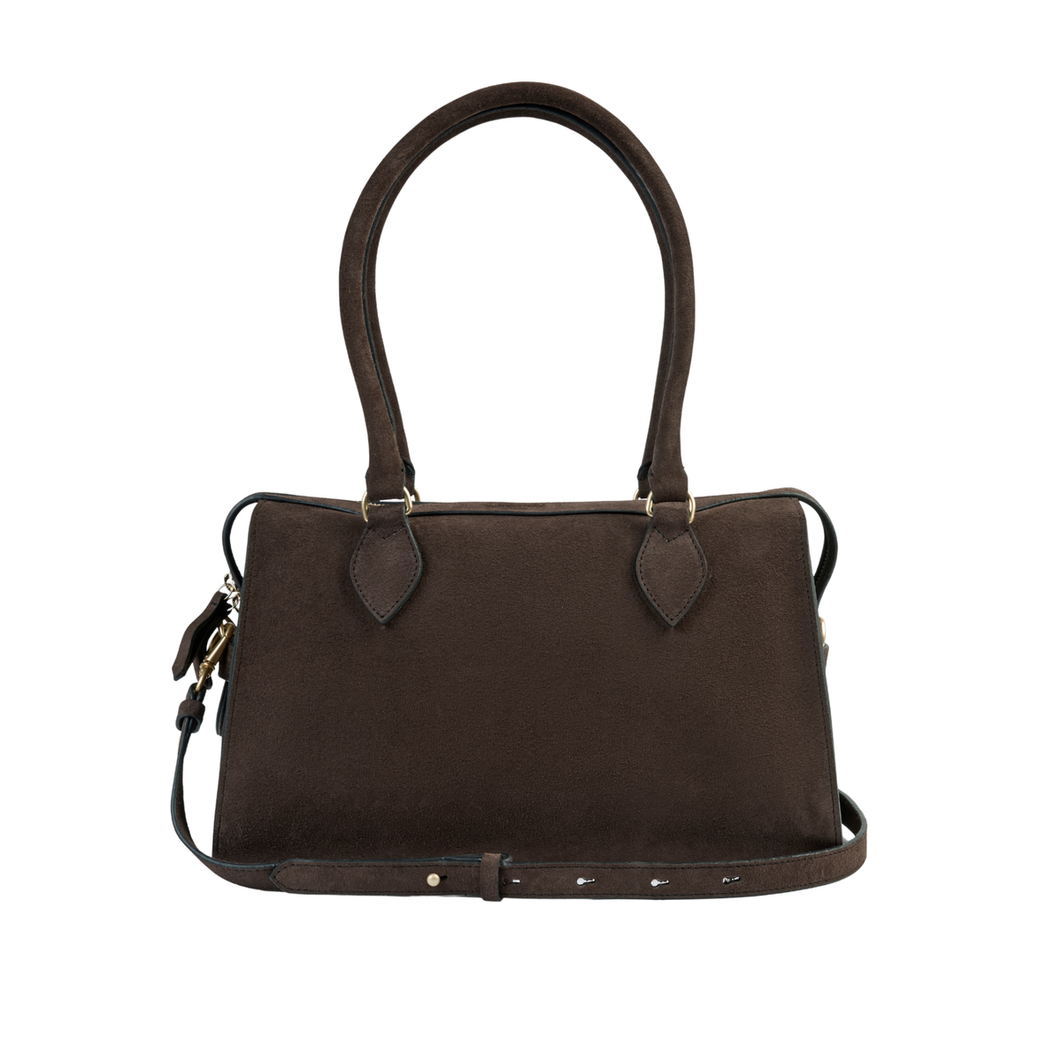 Kew Shoulder Bag Chocolate Suede