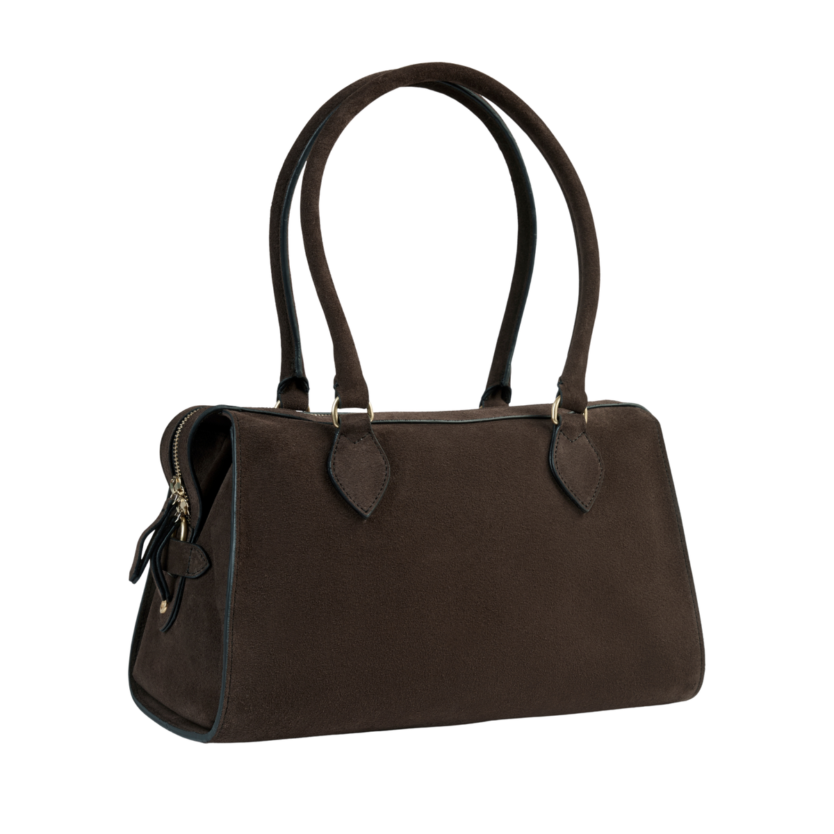Kew Shoulder Bag Chocolate Suede
