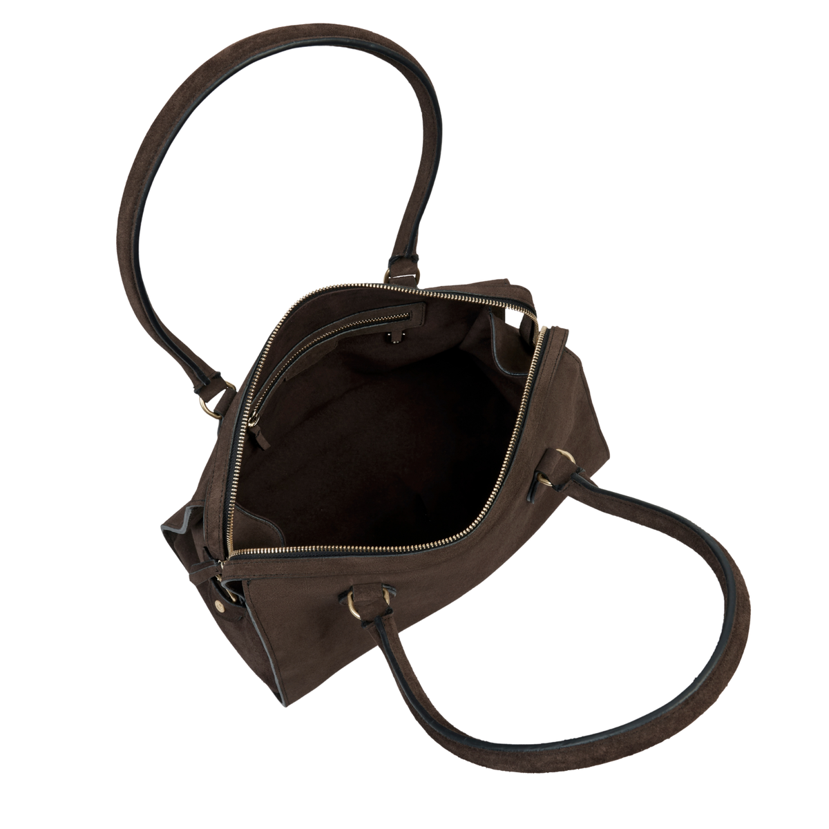 Kew Shoulder Bag Chocolate Suede