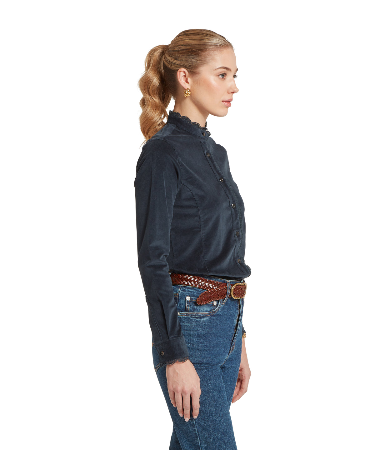 Thetford Cord Shirt Blueberry